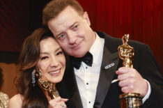 Michelle Yeoh and Brendan Fraser at 2023 Oscars