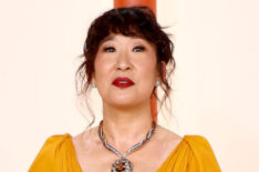 Sandra Oh arrives at the 2023 Oscars