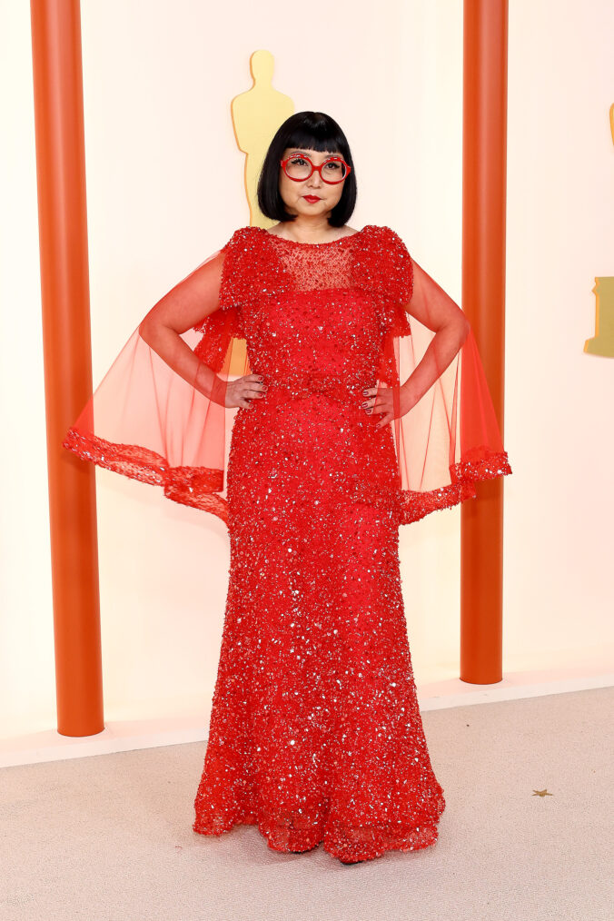 Shirley Kurata arrives at the 2023 Oscars