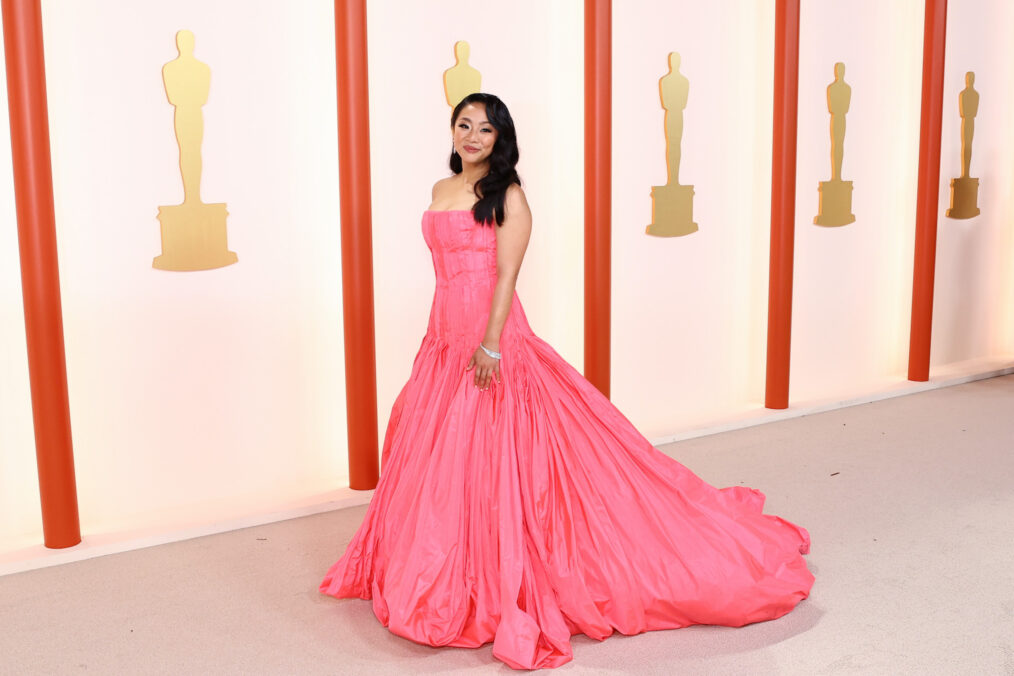 Stephanie Hsu arrives at the 2023 Oscars