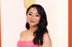 Stephanie Hsu arrives at the 2023 Oscars