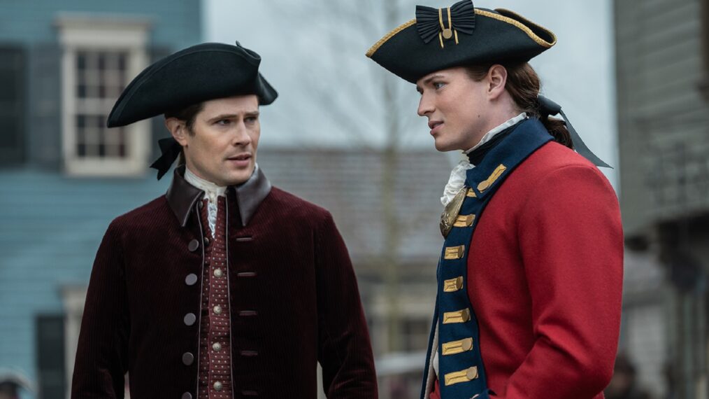 David Berry and Charles Vandervaart in 'Outlander' Season 7