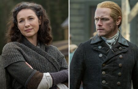 Caitriona Balfe and Sam Heughan as Claire and Jamie Fraser in 'Outlander' Season 7