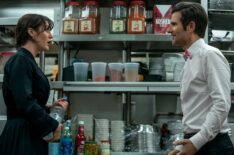 Lizzy Caplan and Adam Scott in 'Party Down' Season 3