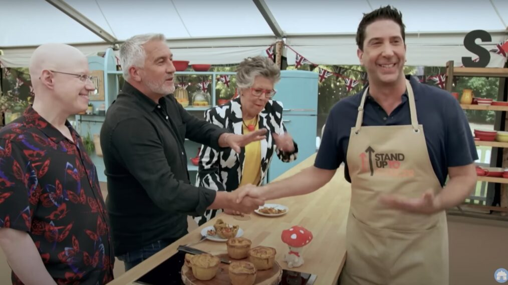 David Schwimmer receives Paul Hollywood handshake