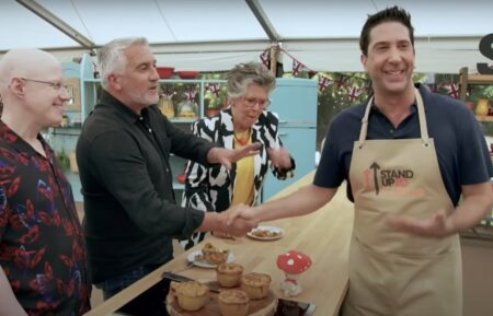 David Schwimmer receives Paul Hollywood handshake