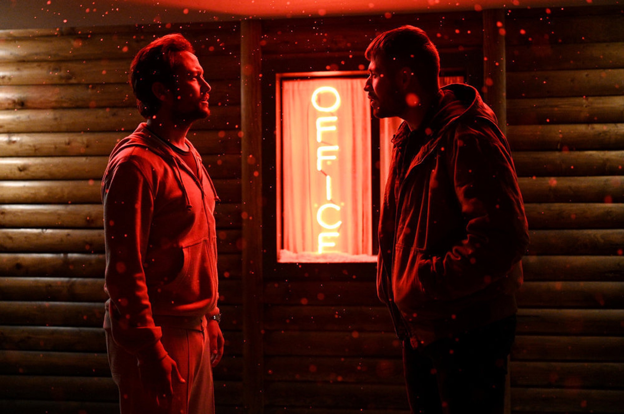 Joseph Gordon-Levitt and David Castaneda in 'Poker Face'