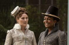 Ruth Gemmell and Adjoa Andoh in 'Queen Charlotte: A Bridgerton Story'