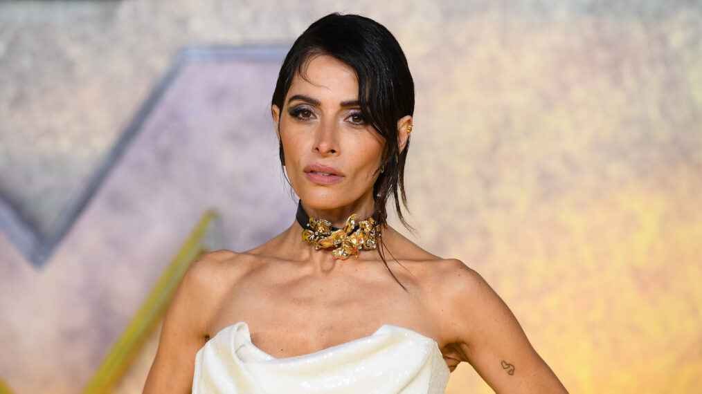 Sarah Shahi attends the UK Premiere of 'Black Adam'