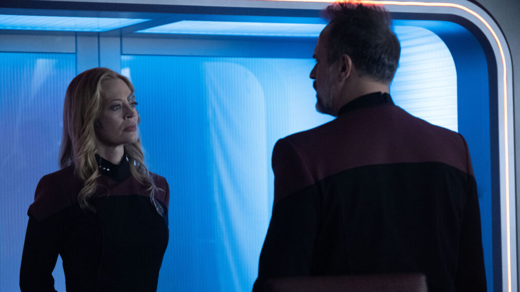 Jeri Ryan and Todd Stashwick in 'Star Trek: Picard'