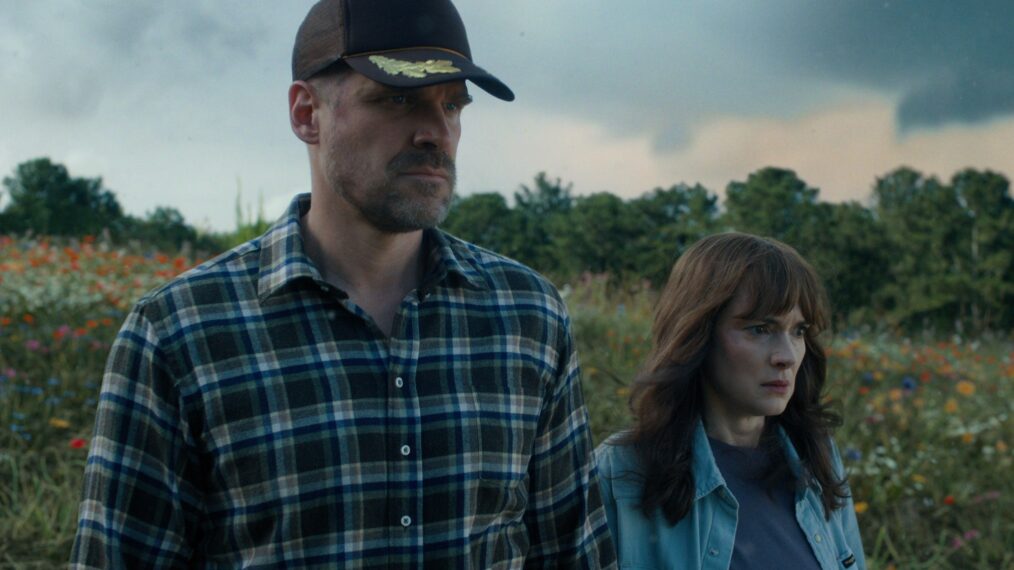 David Harbour and Winona Ryder in 'Stranger Things' Season 4