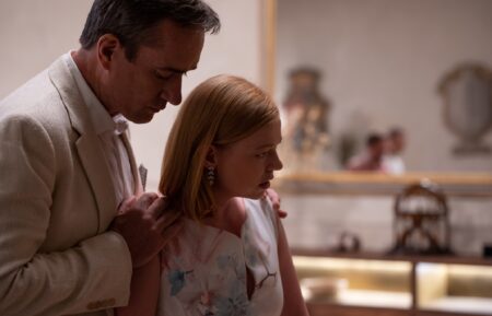 Matthew Macfadyen and Sarah Snook in 'Succession'