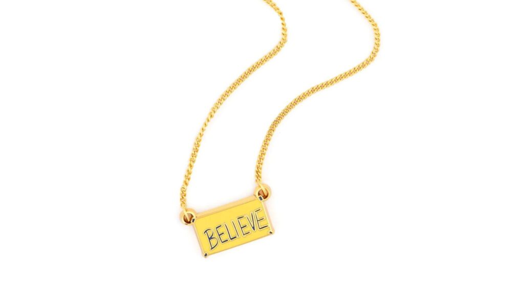 Ted Lass Believe Necklace