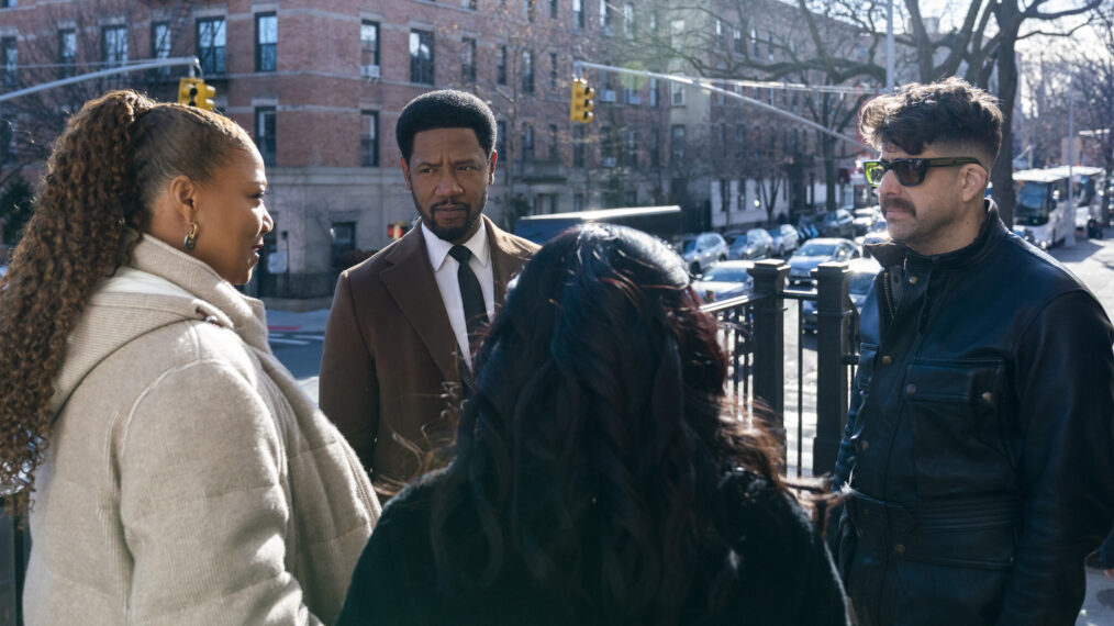 Queen Latifah, Tory Kittles, and Adam Goldberg in 'The Equalizer'