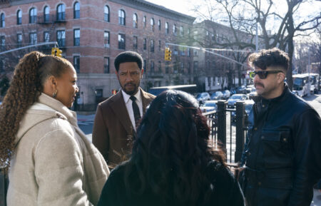 Queen Latifah, Tory Kittles, and Adam Goldberg in 'The Equalizer'