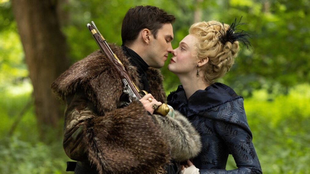 Nicholas Hoult and Elle Fanning in 'The Great' Season 3