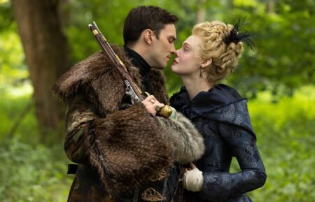 Nicholas Hoult and Elle Fanning in 'The Great' Season 3