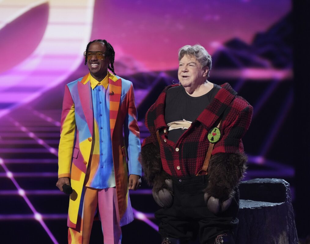 George Wendt as the Moose with Nick Cannon on 'The Masked Singer' - Season 9
