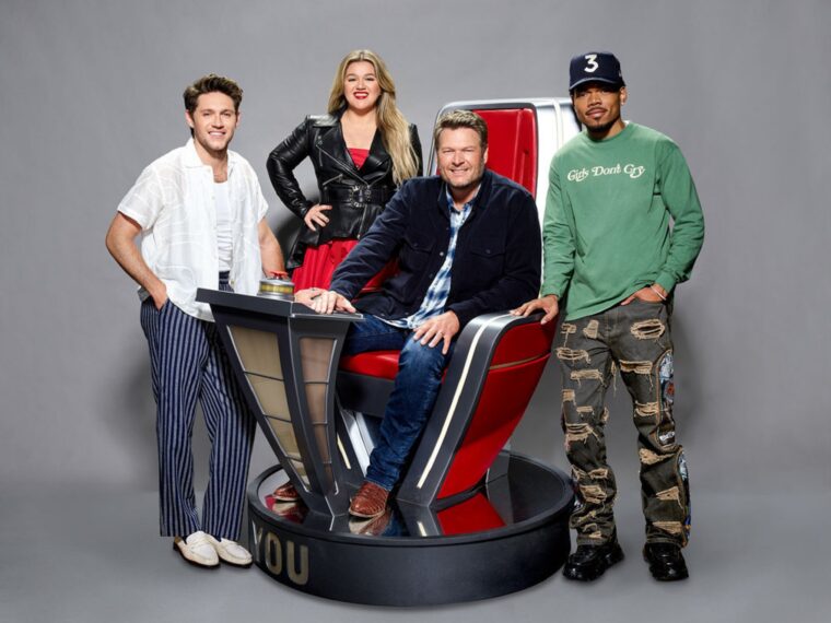 Niall Horan, Kelly Clarkson, Blake Shelton, and Chance the Rapper on 'The Voice' Season 23