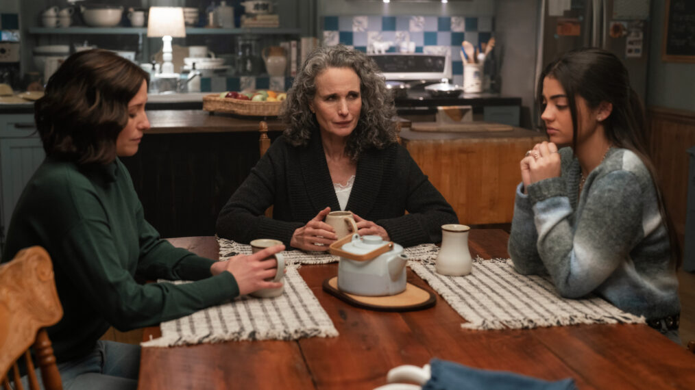 Chyler Leigh, Andie MacDowell, and Sadie Laflamme-Snow in 'The Way Home'