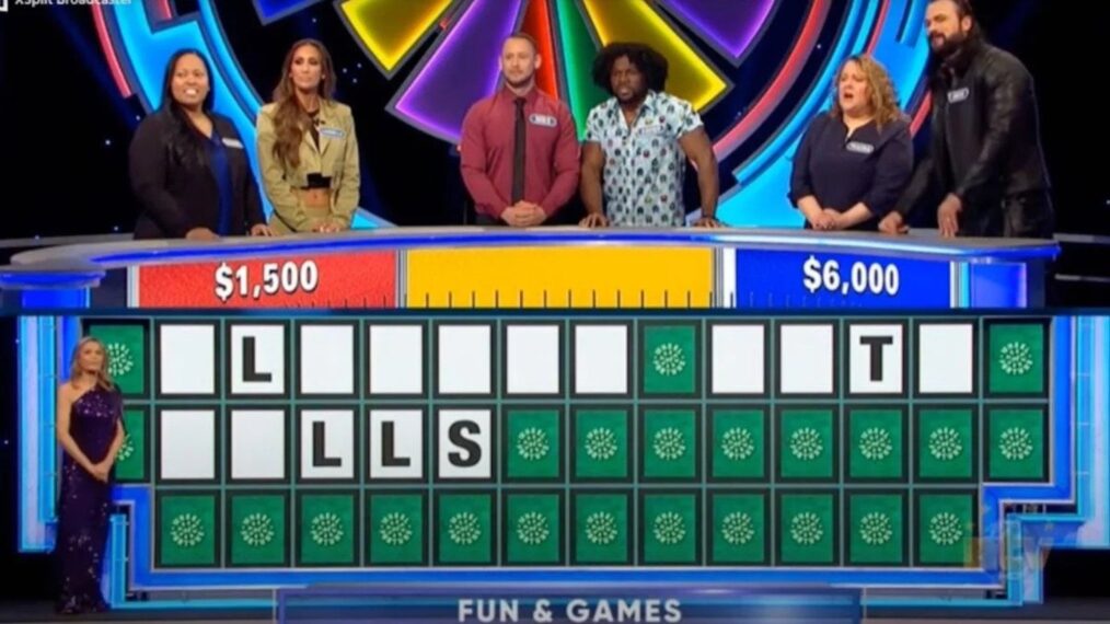 WWE contestants on Wheel of Fortune