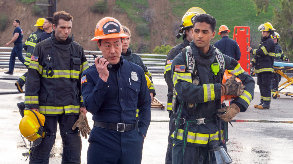 Kenneth Choi and Anirudh Pisharody in '9-1-1'