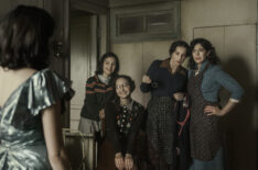 Bel Powley, Billie Boullet, Ashley Brooke, Amira Casar, and Caroline Catz in 'A Small Light'