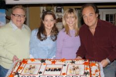 'According To Jim' 100th Episode Celebration - Larry Joe Campbell, Kimberly Williams, Courtney Thorne-Smith, and Jim Belushi