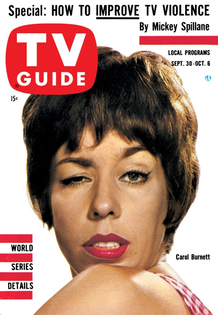 THE GARRY MOORE SHOW, Carol Burnett, TV Guide Magazine cover, September 30 - October 6, 1961