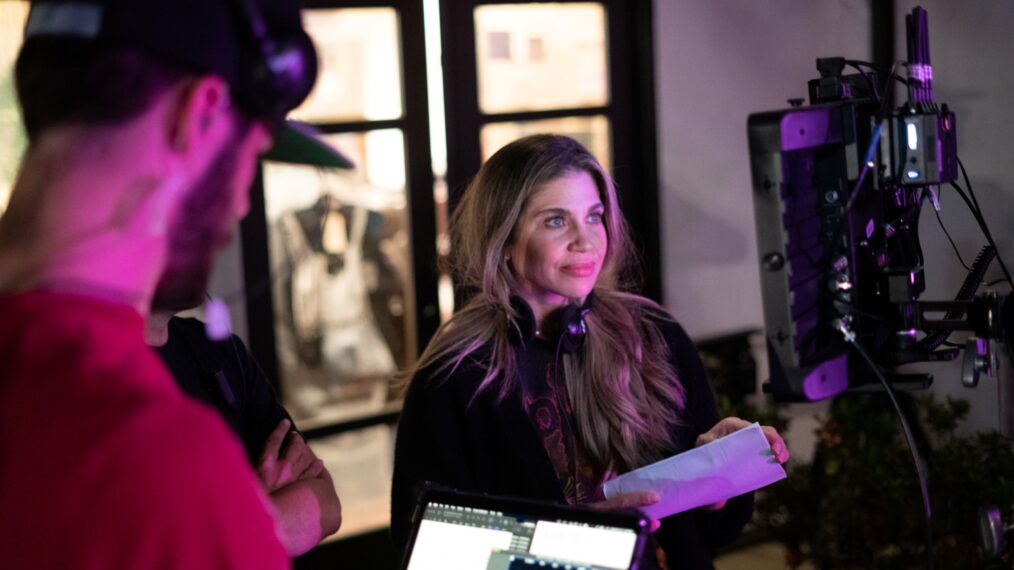 Danielle Fishel behind the scenes of Classmates