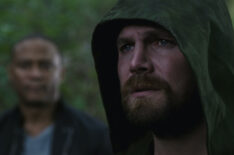 Stephen Amell as Oliver Queen/Green Arrow in The Flash