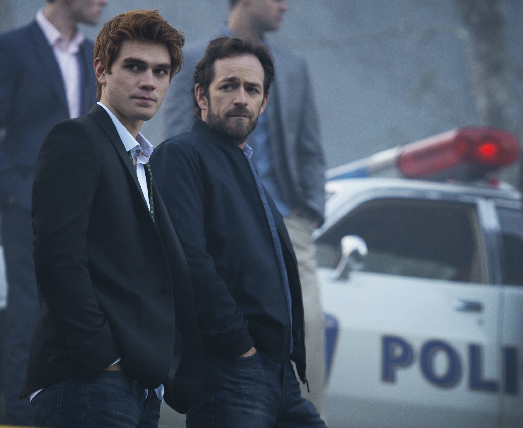 KJ Apa and Luke Perry in 'Riverdale'