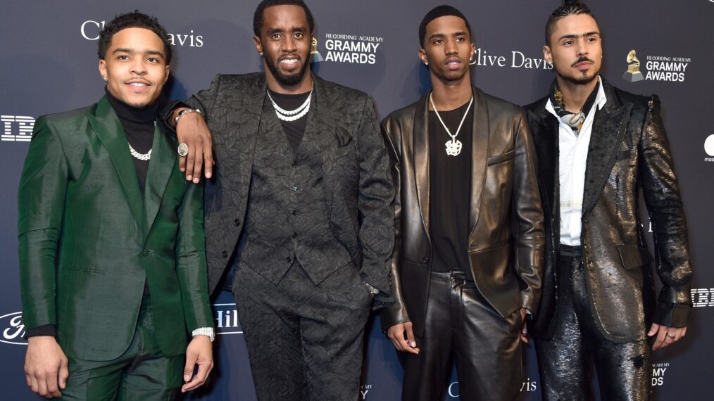 Justin Dior Combs, Honoree Sean 'Diddy' Combs, Christian Casey Combs, and Quincy Taylor Brown attend Grammy Salute to Industry Icons Honoring Sean 'Diddy' Combs