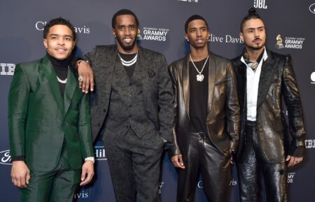 Justin Dior Combs, Honoree Sean 'Diddy' Combs, Christian Casey Combs, and Quincy Taylor Brown attend Grammy Salute to Industry Icons Honoring Sean 'Diddy' Combs