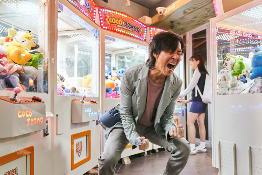 Lee Jung-jae screaming in 'Squid Game'