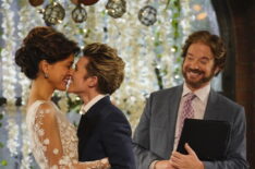 Grace Park, Cameron Esposito, and Sam Pancake in 'A Million Little Things'
