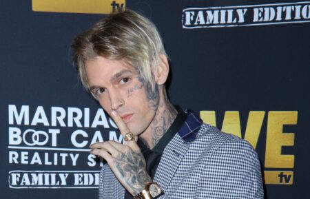 Aaron Carter attends Marriage Boot Camp premiere