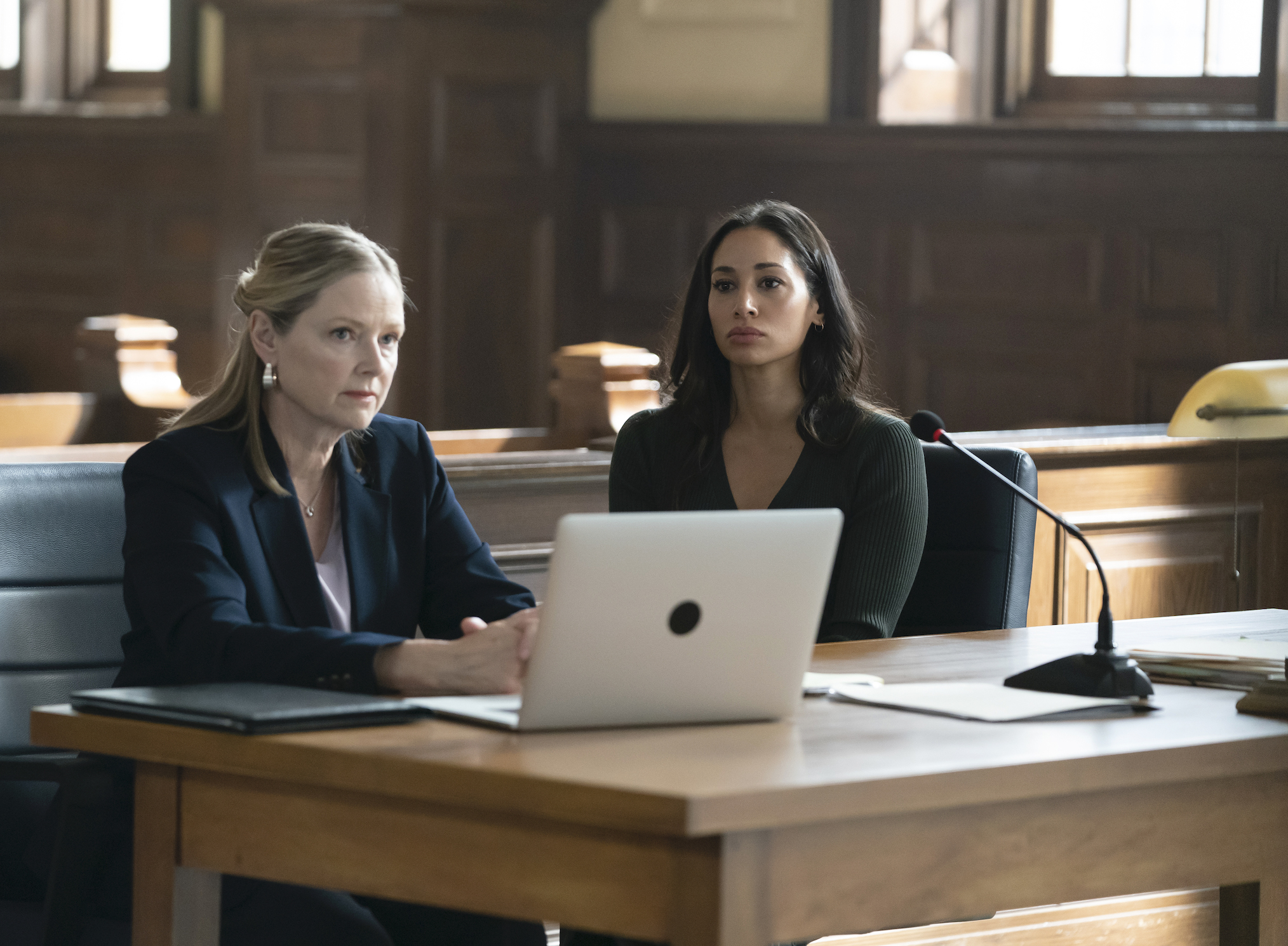 Allison Hossack and Meaghan Rath in 'Accused'