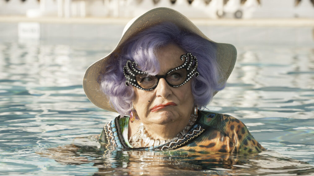 Barry Humphries as Dame Edna in 'Absolutely Fabulous: The Movie'
