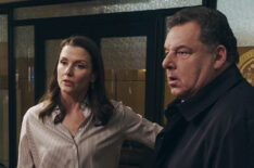 Bridget Moynahan and Steven Schirripa in 'Blue Bloods'