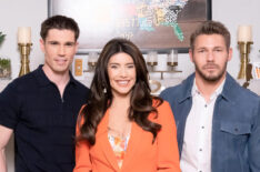 Tanner Novlan, Jacqueline MacInnes Wood, and Scott Clifton on 'The Bold and the Beautiful'