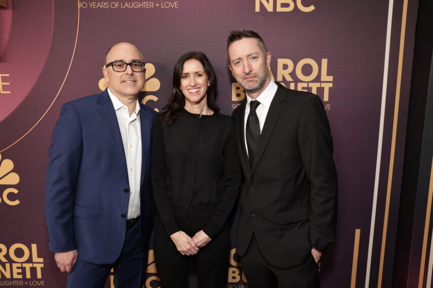 Mark Bracco, Linda Gierahn, and Buz Halpin, EPs of 'Carol Burnett: 90 Years of Laughter + Love'