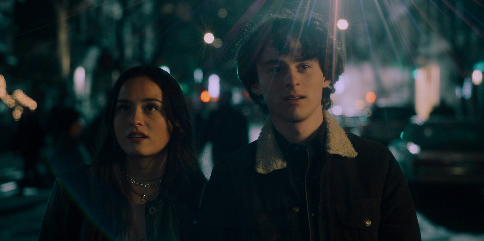 Chase Sui Wonders and Wyatt Oleff in 'City on Fire'