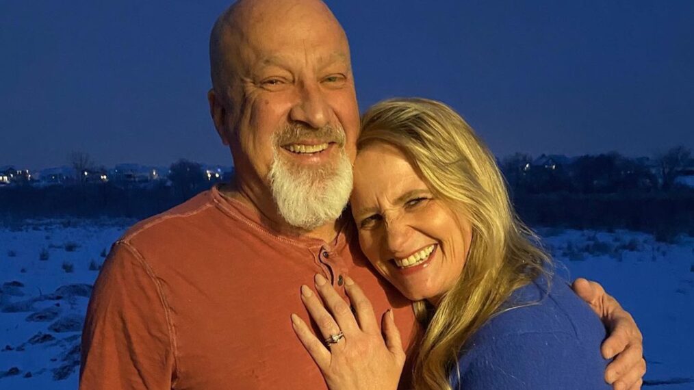 Christine Brown and David Woolley get engaged