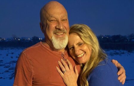 Christine Brown and David Woolley get engaged