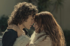 Sam Claflin (Billy Dunne) and Riley Keough (Daisy Jones) in 'Daisy Jones and the Six'