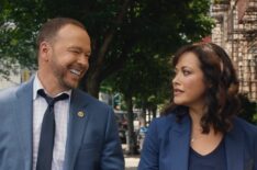 Donnie Wahlberg and Marisa Ramirez in Blue Bloods