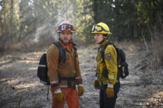 Max Thieriot and Stephanie Arcila in 'Fire Country'