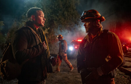 Kane Brown and Max Thieriot in 'Fire Country'