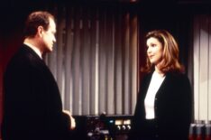 Kelsey Grammer and Peri Gilpin in 'Frasier'